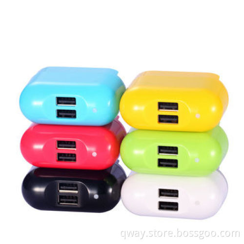 Dual-USB Output New Emergency Mobile Phone Chargers, Suit for iPhone/iPad/iPod/Mobile Phones